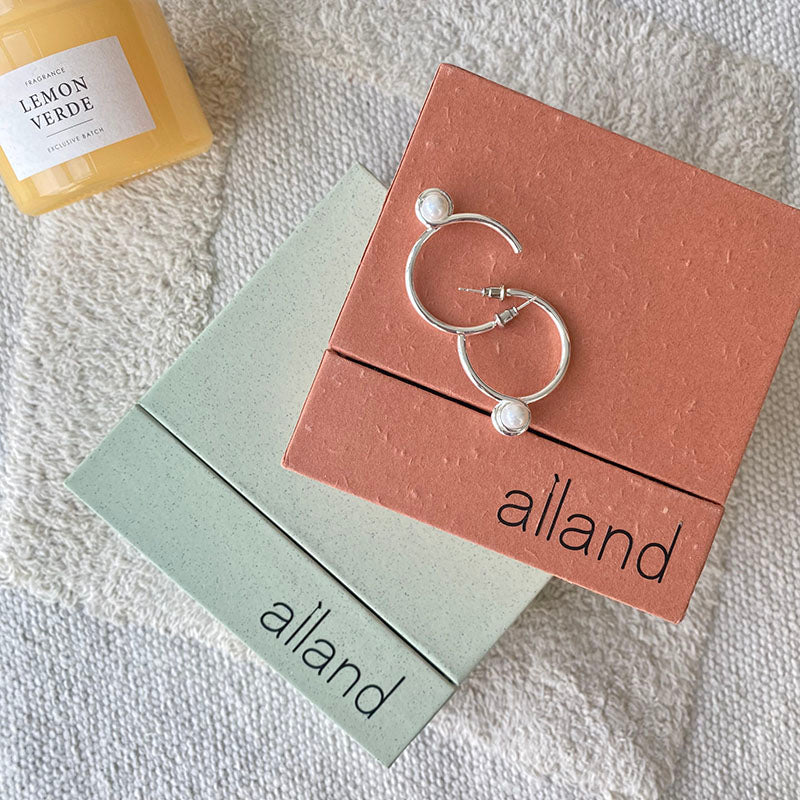 Contemporary Hoop Earrings Silver Fashion Jewelry