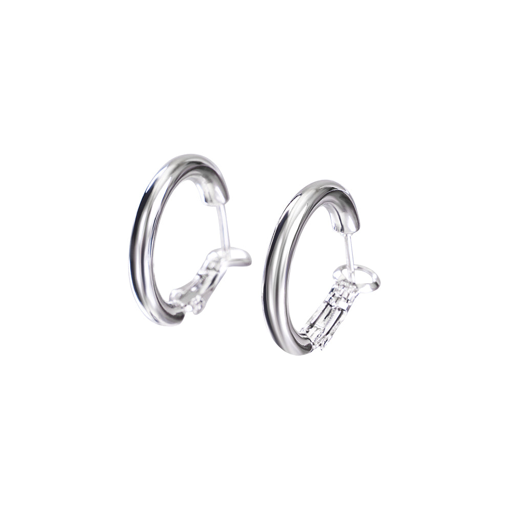 Everyday Ear Hoops Costume Jewelry Silver Earrings