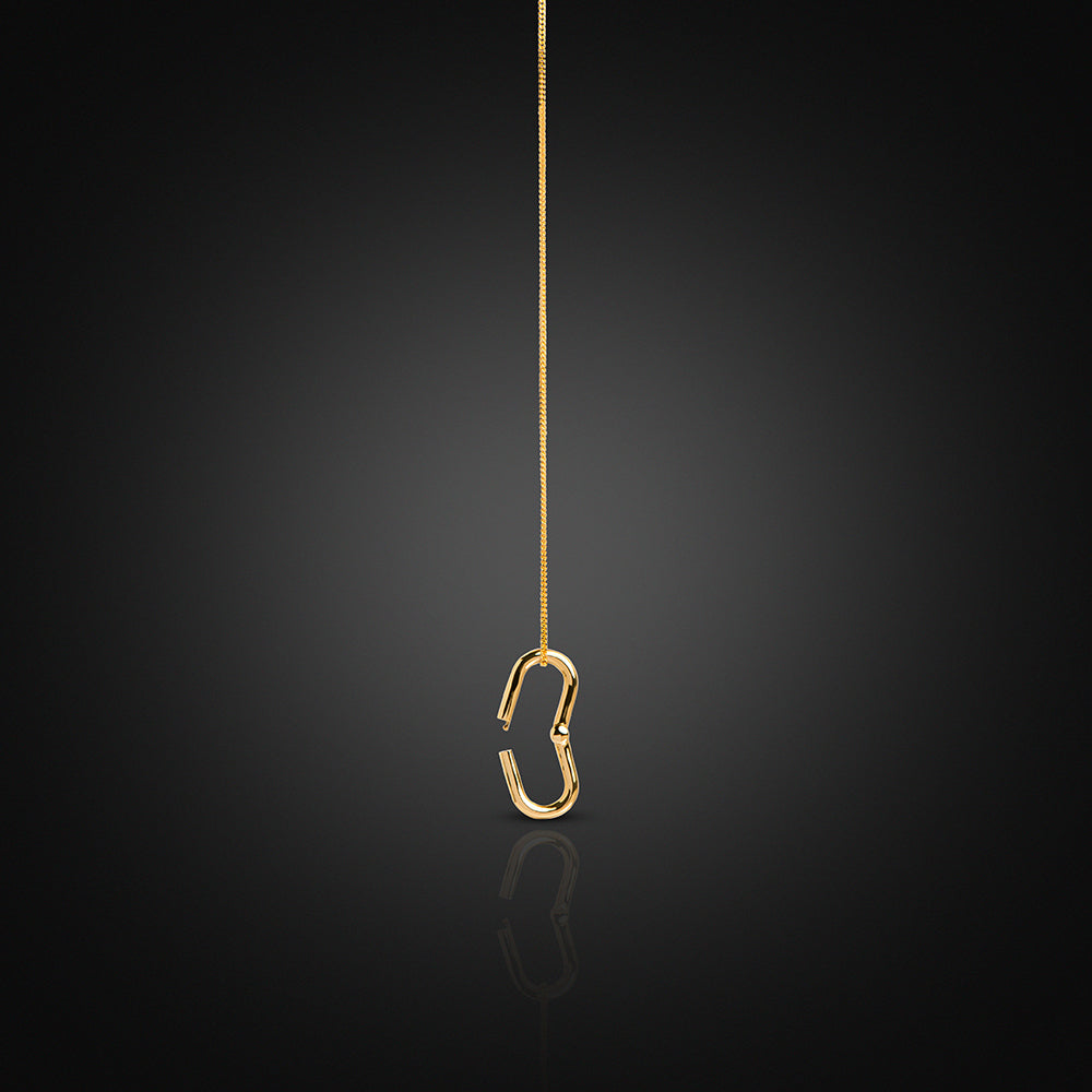 Yellow Gold 18K Open-Ended Charm