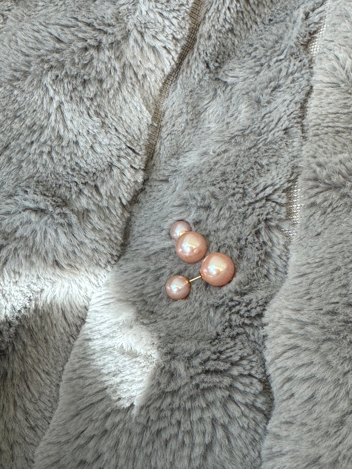 Freshwater Pearl Double Stud Earrings
