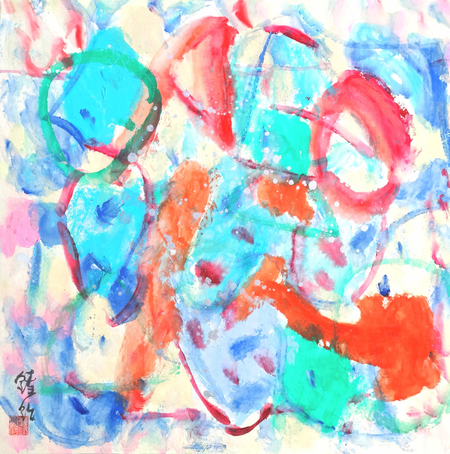 Artist Collection 70cm Square 100% Silk Scarf