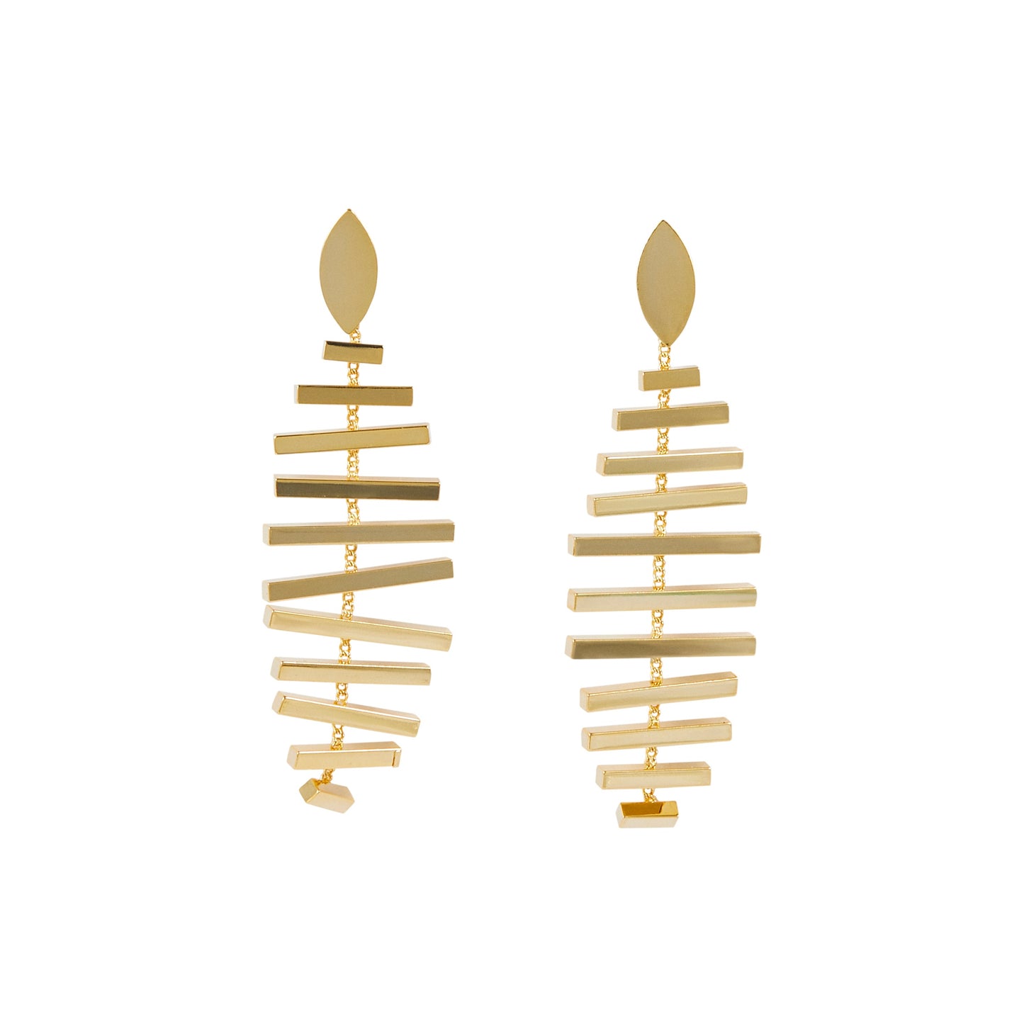 Dancing Chandelier Earrings 18K Gold Plated Fashion Jewelry