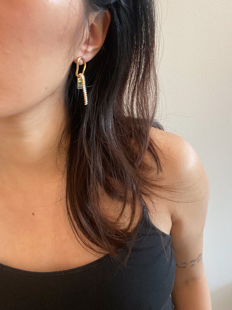 Sparkling Sway Earrings Gold